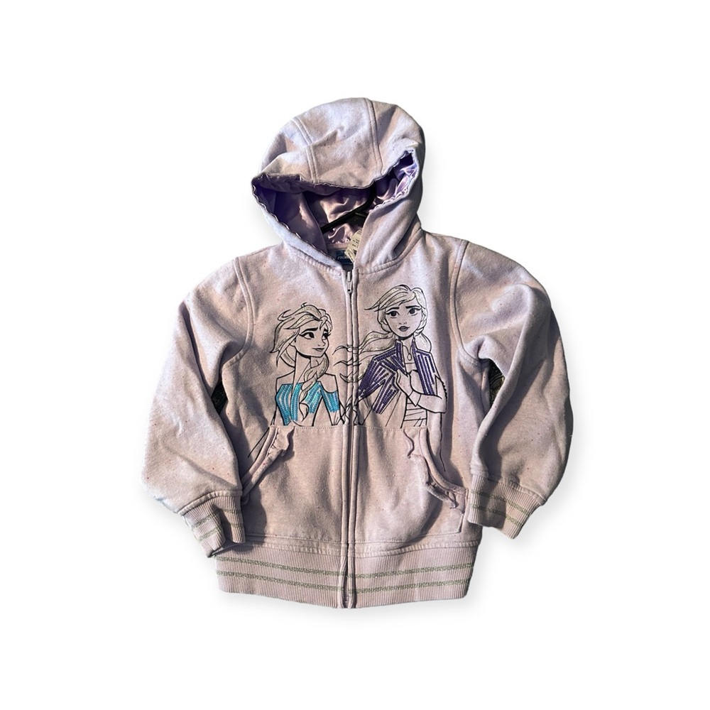 Disney Frozen II Size 6 Light Purple Full Zip Hoodie